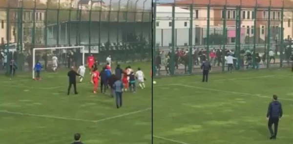 Taraftarlarımıza Saldırı Anı Böyle Görüntülendi