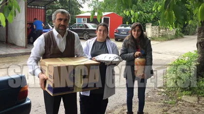 Yardımlarına Öğrenciler Koşuyor