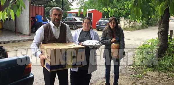 Yardımlarına Öğrenciler Koşuyor