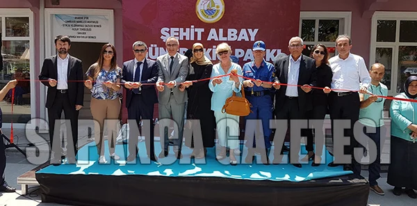 Şehit Albayın Eşi Parkın Açılışı için Geldi