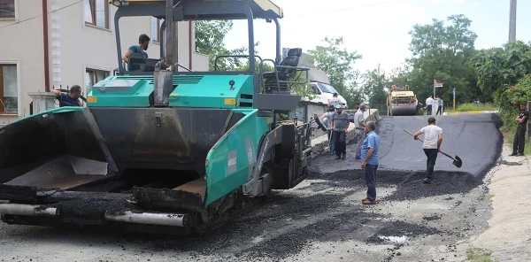 Sapanca'da Asfaltlama Çalışmaları