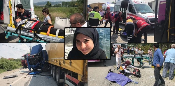 Trafik Kazası 1 Ölü Çok Sayıda Yaralı