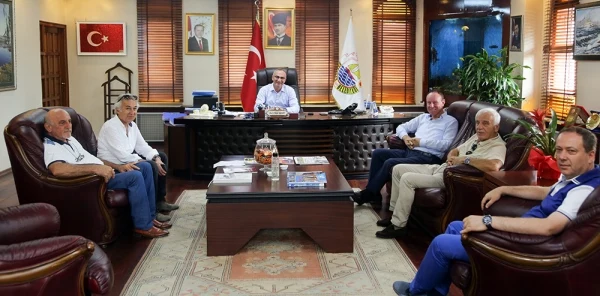 Başkanlardan Yılmazer'e Ziyaret