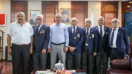 Gaziler Derneği'nden Yılmazer'e Ziyaret