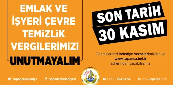 Emlak Vergisi Ödemesinde Son Tarih 30 Kasım