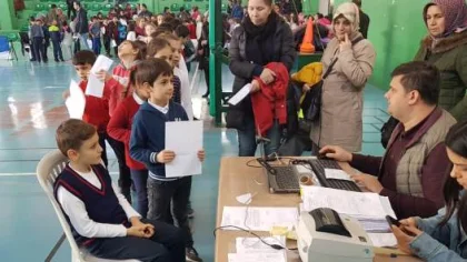 Öğrencilerin Sportif Yeteneklerini Tespit Ediyorlar