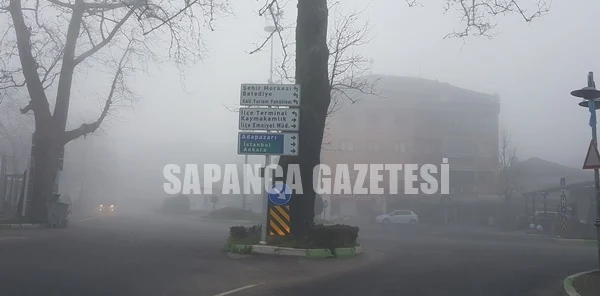 Sapanca'da Güne Yoğun Sisle Uyandık