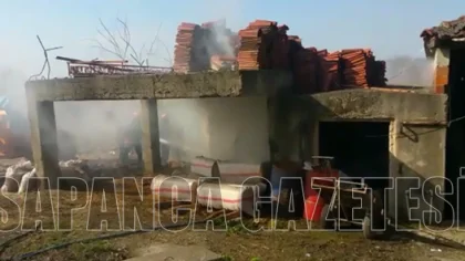 Sapanca'da Samanlık Yangını