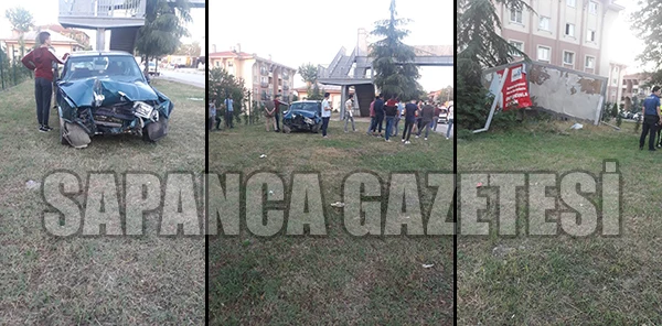 Reklam Panolarına Çarparak Durabildi