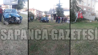Reklam Panolarına Çarparak Durabildi