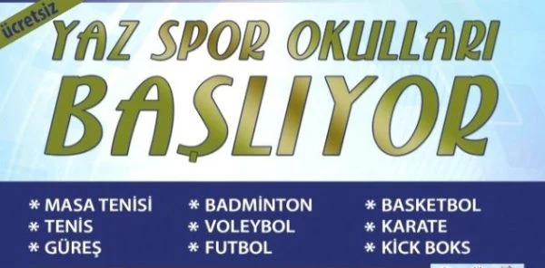 Yaz Spor Okulları Başlıyor