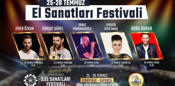 Sapanca El Sanatları Festivali Başlıyor