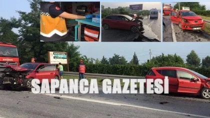 İki Otomobil Çarpıştı: 1 Yaralı