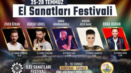 Sapanca El Sanatları Festivali Başlıyor