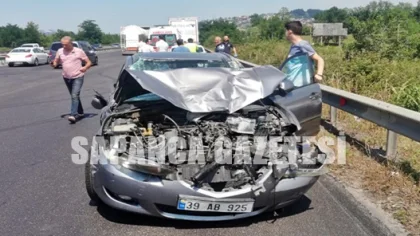 Tırla Otomobil Çarpıştı: 2 Yaralı