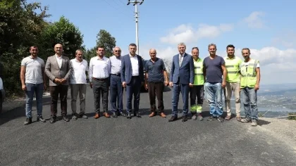 Tamamlanan Asfalt Çalışmalarını İncelediler