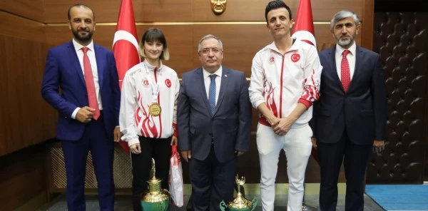 Vali Nayir, Avrupa Şampiyonunu Ağırladı