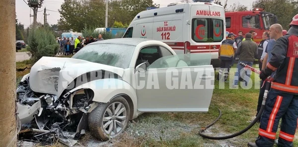 Sapanca'da Trafik Kazası: 1 Yaralı
