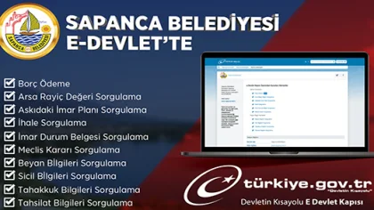 Sapanca Belediyesi E-Devlet Platformunda Yerini Aldı