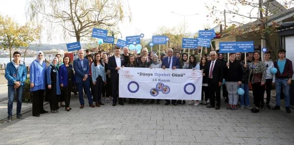 Sapanca'da Diyabet için Farkındalık Yürüyüşü