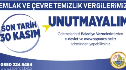 Emlak Vergisi Ödemelerinde Son Tarih 30 Kasım