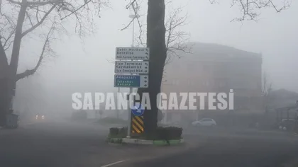 Sapanca'da Güne Yoğun Sisle Uyandık