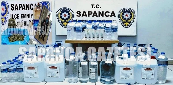 Sapanca'da Alkol ve Uyuşturucu Operasyonu