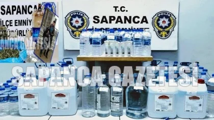 Sapanca'da Alkol ve Uyuşturucu Operasyonu