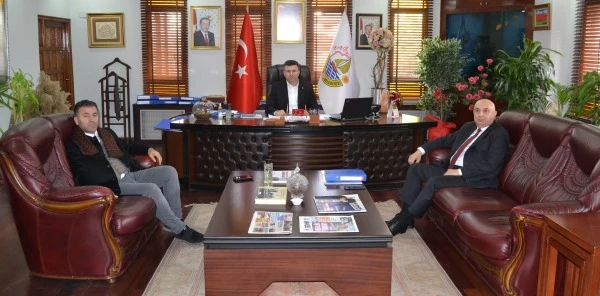 Özen, Özkoç ve Çiçek'i Ağırladı