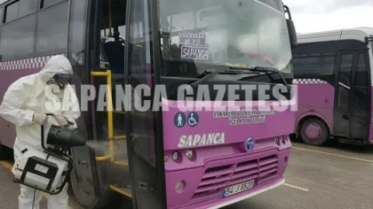 Özel Halk Otobüsleri Dezenfekte Edildi