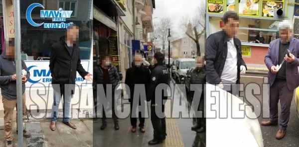Sapanca'da Polisten 'Sosyal Mesafe' Kontrolü