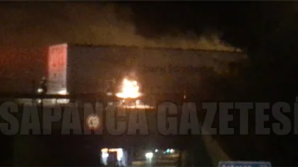 Sapanca'da Tır Yangını