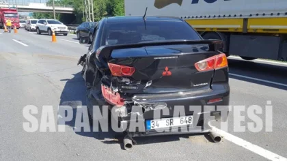 TEM Sapanca Geçişinde Trafik Kazası: 1 Yaralı