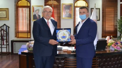 Balkaya'dan, Başkan Özen'e Ziyaret