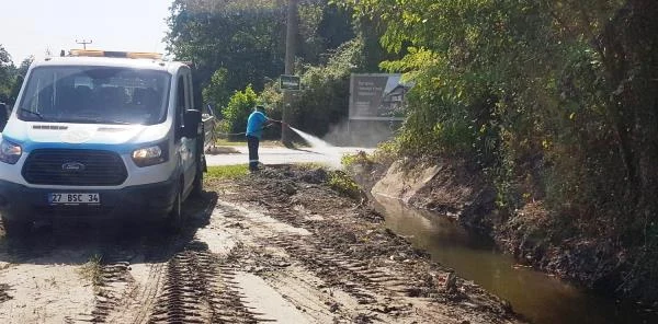 Sapanca'da İlaçlama Çalışmaları Devam Ediyor