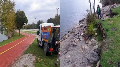 Sapanca Gölü ve Çevresinde Temizlik Çalışmaları Devam Ediyor