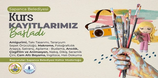 Sapanca Belediyesi Kültür Kurslarına Kayıtlar Başladı