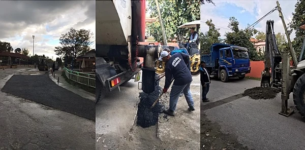 Sapanca'ya 165 Ton Asfalt