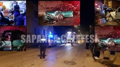 Otomobiller Kafa Kafaya Çarpıştı: 3 Yaralı