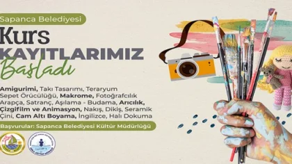 Sapanca Belediyesi Kültür Kurslarına Kayıtlar Başladı
