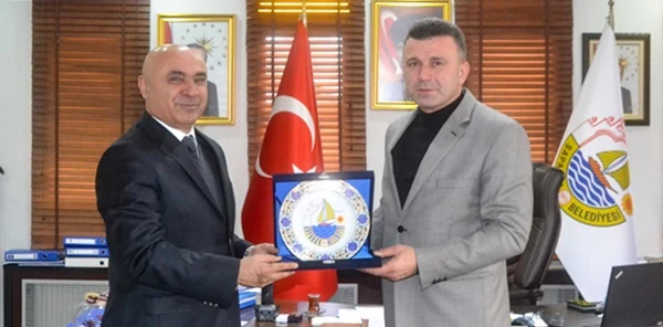 Başkan Özen'e 1. Sınıf Veda Ziyareti