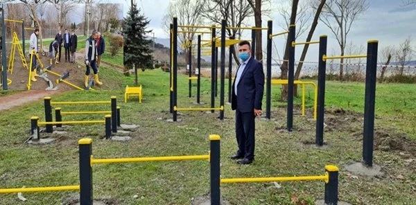 Gençler için Street Workout Parkuru