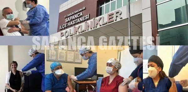 Sapanca'da Aşı Uygulamasına Başlandı
