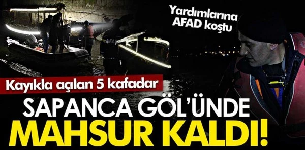 5 Kafadar Gölde Mahsur Kaldı! Yardımlarına AFAD Koştu