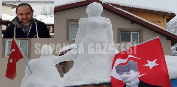 Kardan Anne ve Çocuk Heykeli Yaptı
