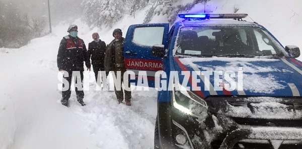 Mahsur Kalan Vatandaşları Jandarma Ekipleri Kurtardı