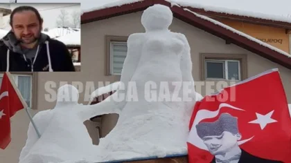 Kardan Anne ve Çocuk Heykeli Yaptı