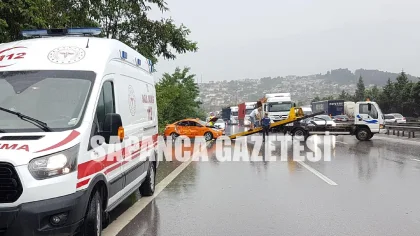 Yağış Kazayı Beraberinde Getirdi: 6 Yaralı