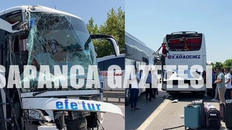 Yolcu Otobüsleri Çarpıştı: 4 Yaralı