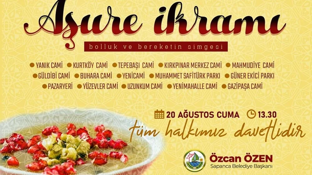 Sapanca Belediyesi 15 Noktada Aşure Dağıtımı Yapacak